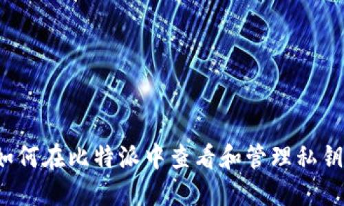 如何在比特派中查看和管理私钥？