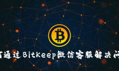 如何通过BitKeep微信客服解决问题？