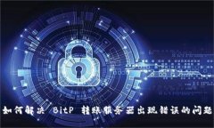 如何解决 BitP 转账服务器出现错误的问题