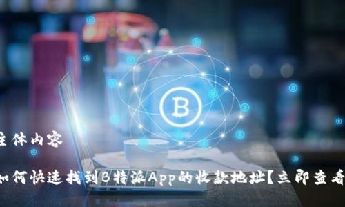 主体内容

如何快速找到B特派App的收款地址？立即查看！