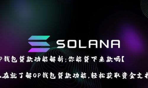 OP钱包贷款功能解析：你能贷下来款吗？

现在就了解OP钱包贷款功能，轻松获取资金支持！