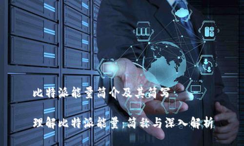 比特派能量简介及其简写

理解比特派能量：简称与深入解析