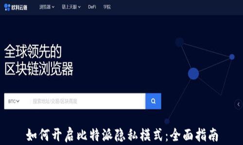 
如何开启比特派隐私模式：全面指南